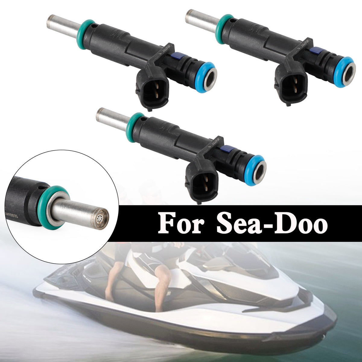 Seadoo GTI 130/SE 130 GTS 130 2011-2015 3PCS 420874836 Fuel Injectors 420874848