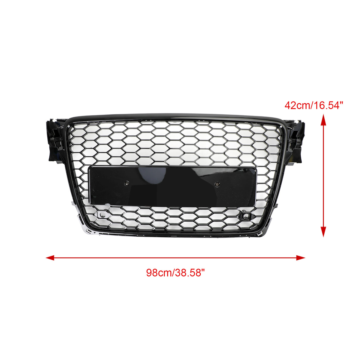 2009-2012 Audi A4/S4 B8 To RS4 Style Honeycomb Sport Mesh Hex Grille Grill