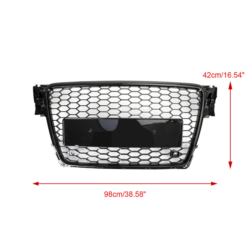 2009-2012 Audi A4/S4 B8 To RS4 Style Honeycomb Sport Mesh Hex Grille Grill