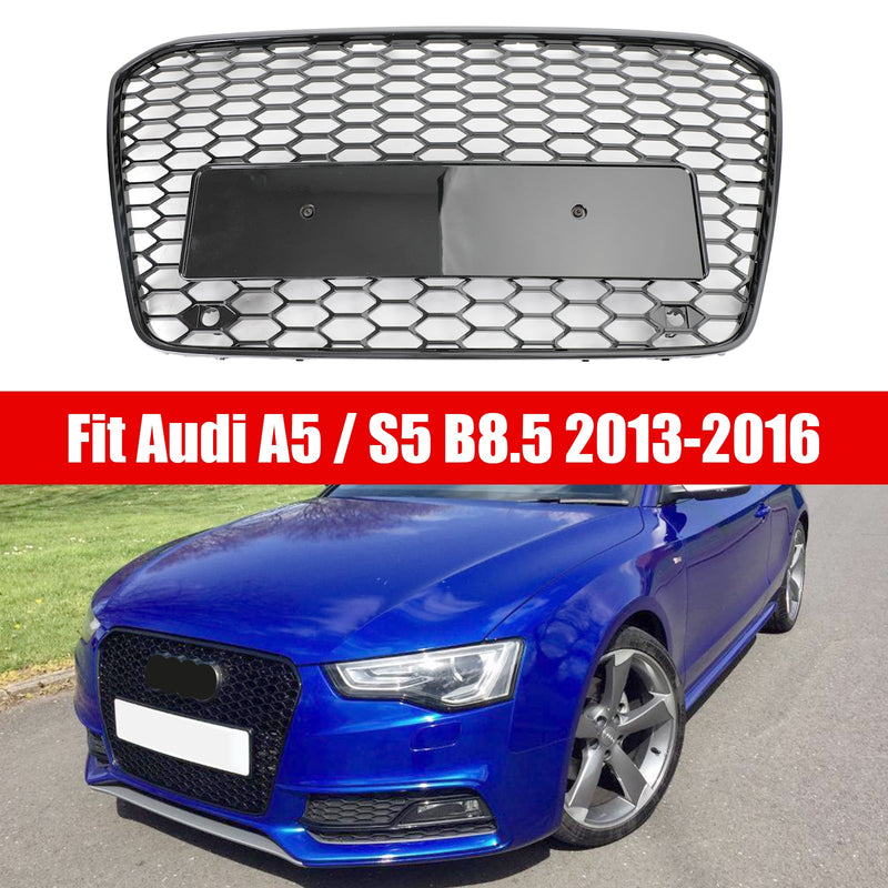 2013-2016 Audi A5 S5 B8.5 RS5 Style Honeycomb Mesh Front Bumper Grille Grill