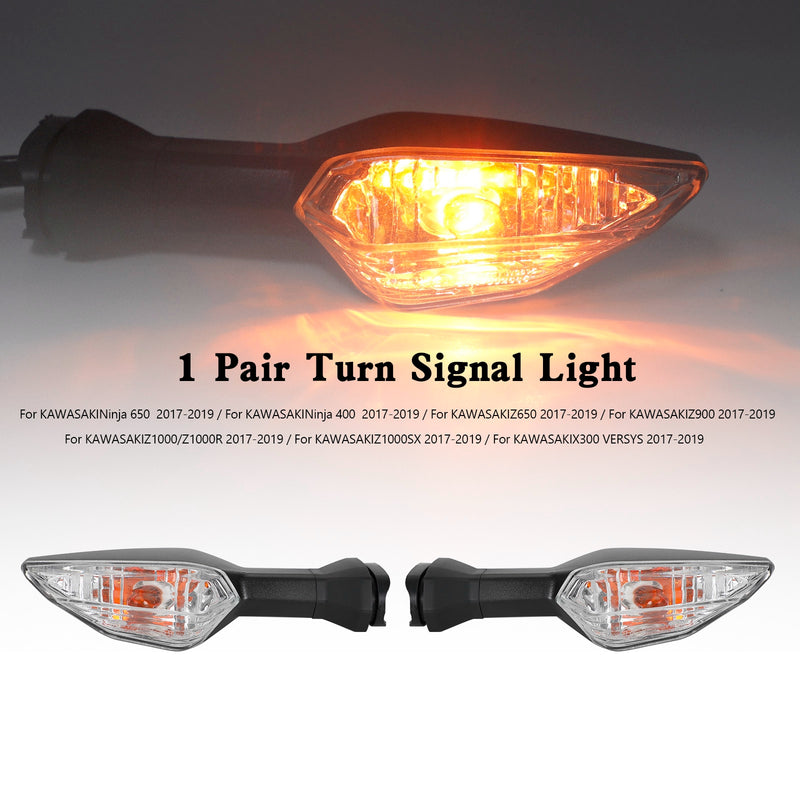 Kawasaki Ninja400 Z650 Z900 Z1000 Z1000SX Clear Turn Signal Light Indicator Lamp