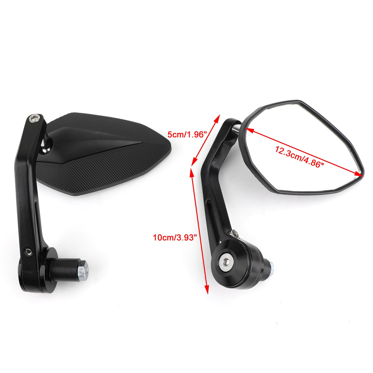 790 690 390 125 BK Motorcycle Sportbike 7/8" Handle Bar End Mirrors