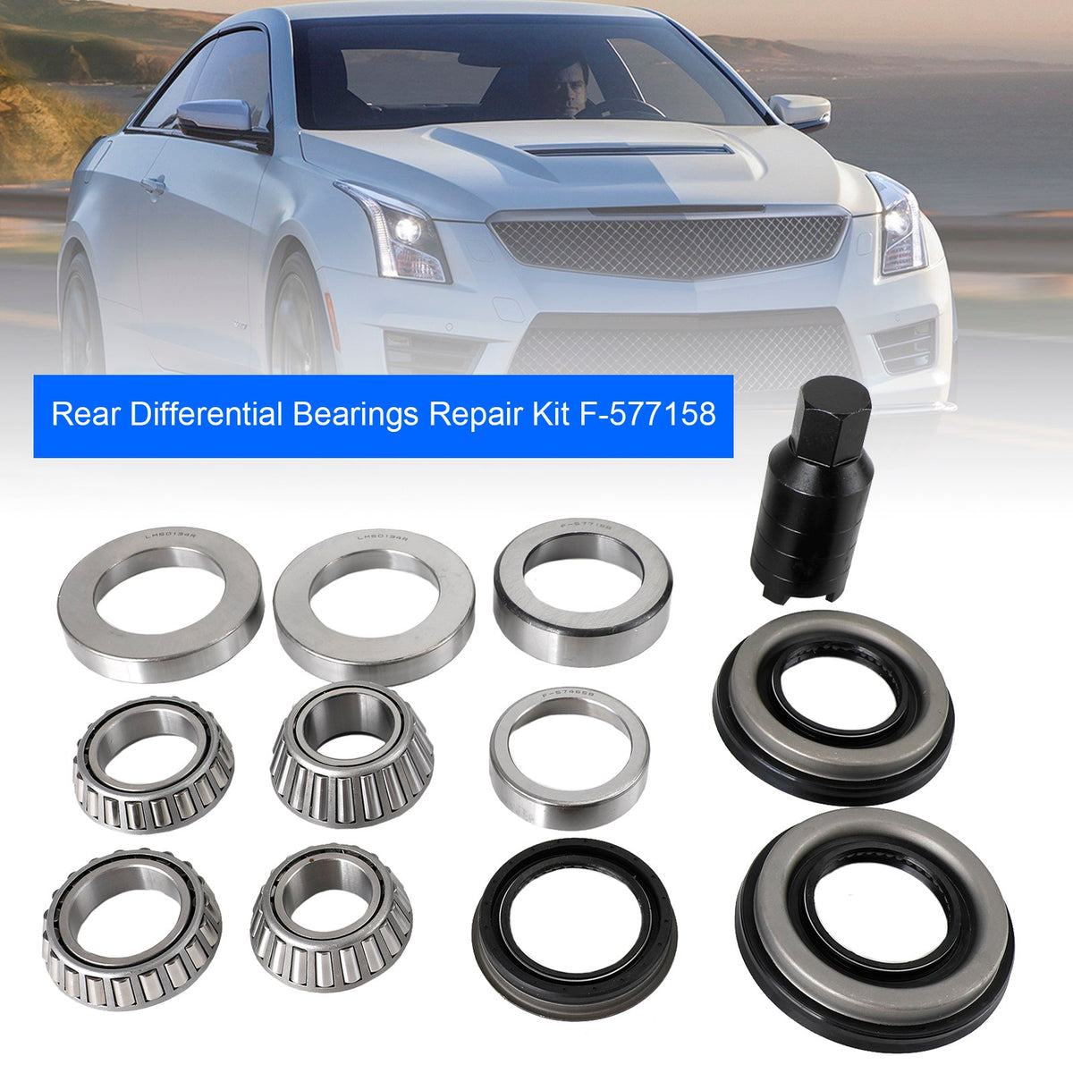 2013-2019 Cadillac ATS CTS F-577158 Rear Differential Bearings Repair Kit