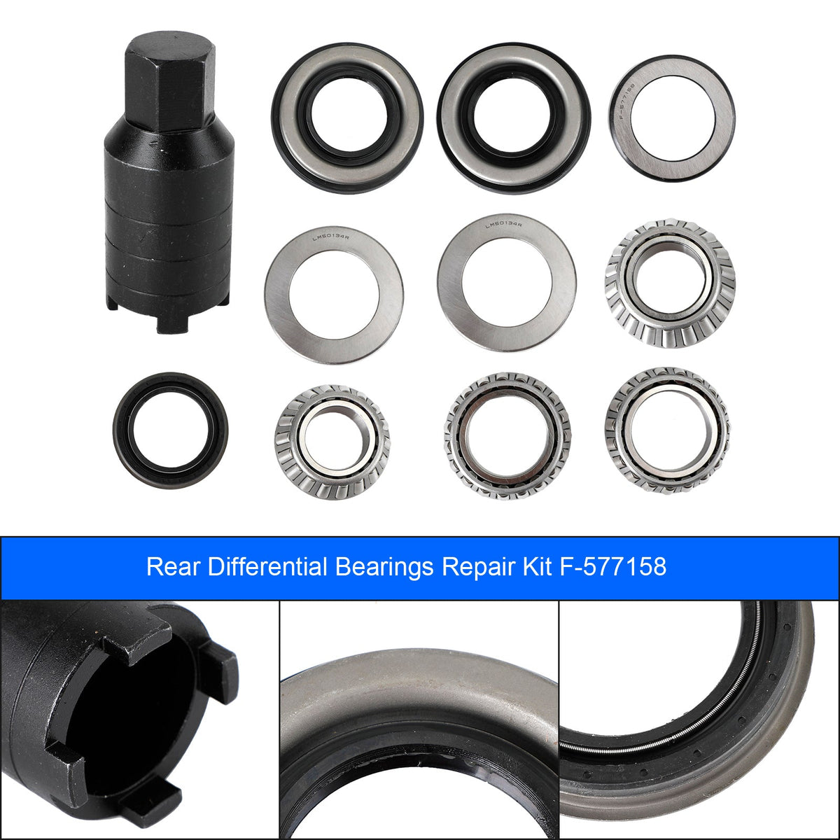 Rear Differential Bearings Repair Kit F-577158 For Cadillac ATS CTS 2013-2019