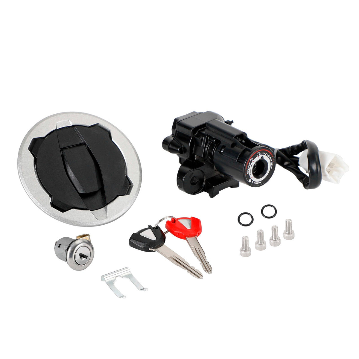 Kawasaki Ninja 400 Z400 2018-2023 Ignition Key Switch Tank Cap Seat Lock Set