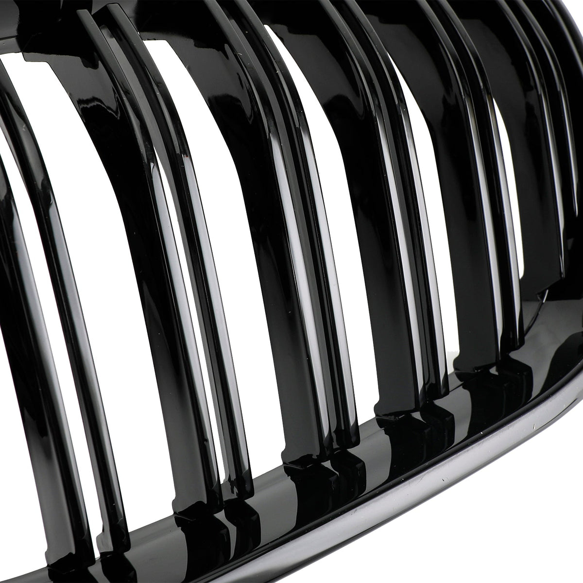 BMW X3 F25 2011-2014 Dual Line Gloss Black Front Bumper Kidney Grille Grill