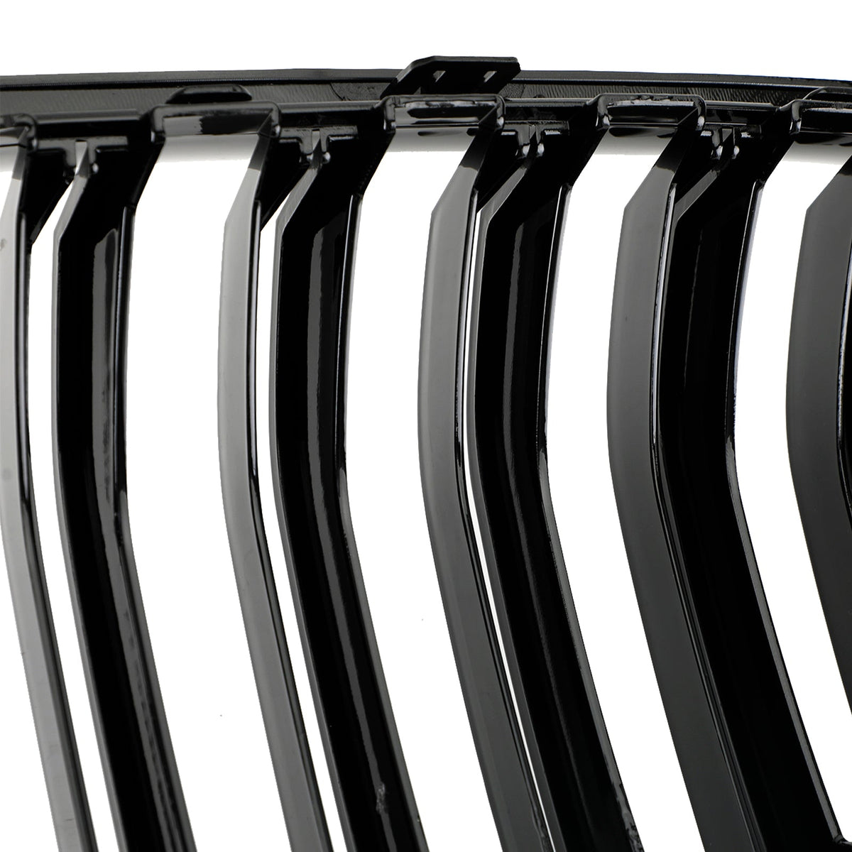 2011-2014 BMW X3 F25 Dual Line Gloss Black Front Bumper Kidney Grill 51712297589 51117210725