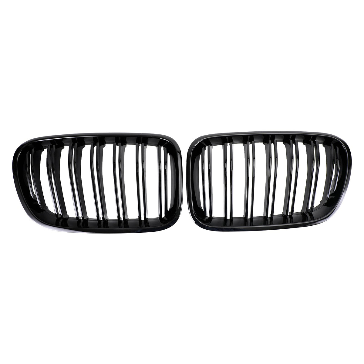 2011-2014 BMW X3 F25 Dual Line Gloss Black Front Bumper Kidney Grill 51712297589 51117210725