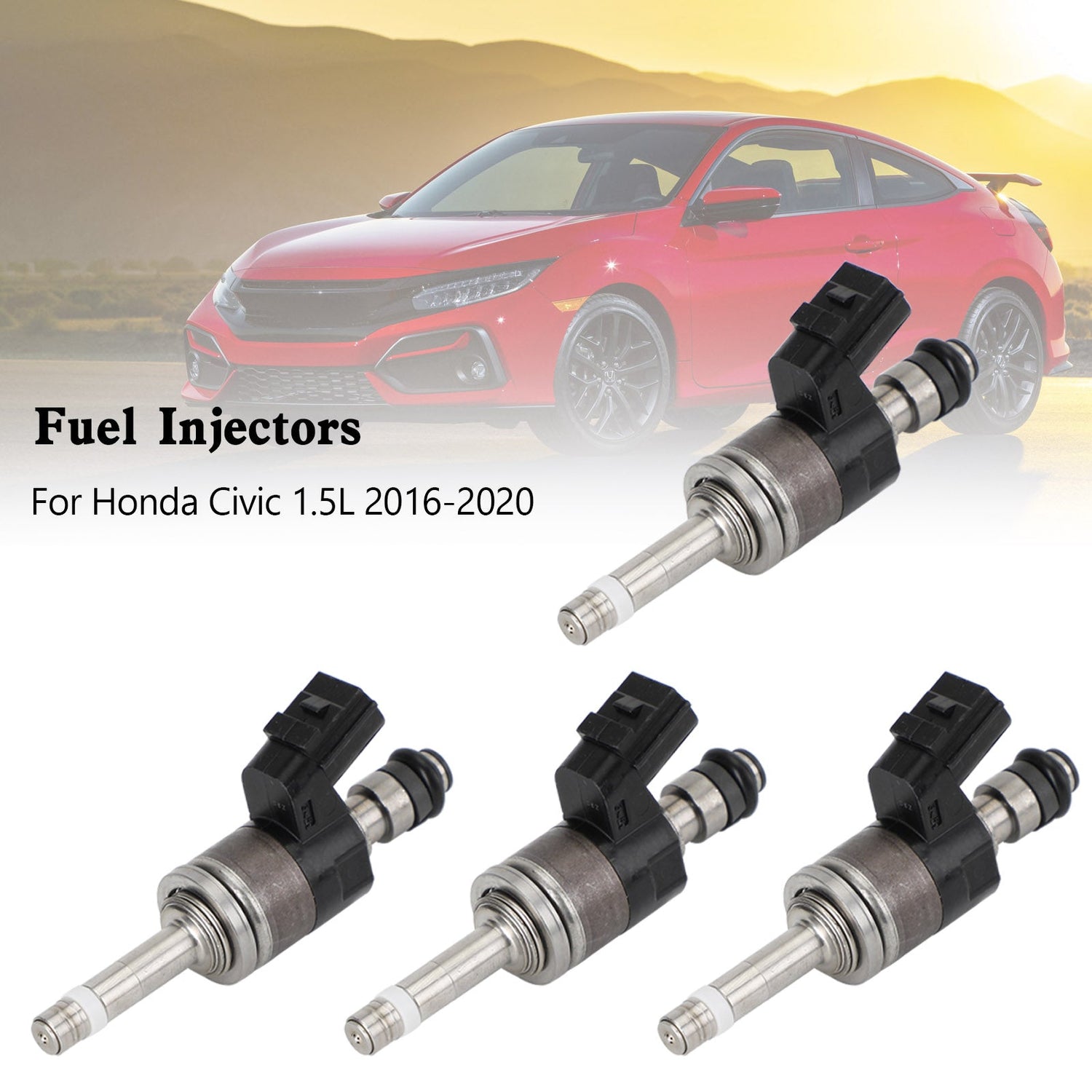 4PCS 16010-59B-305 Fuel Injectors 16010-59B-315 Fit Honda Civic 1.5L 2016-2020