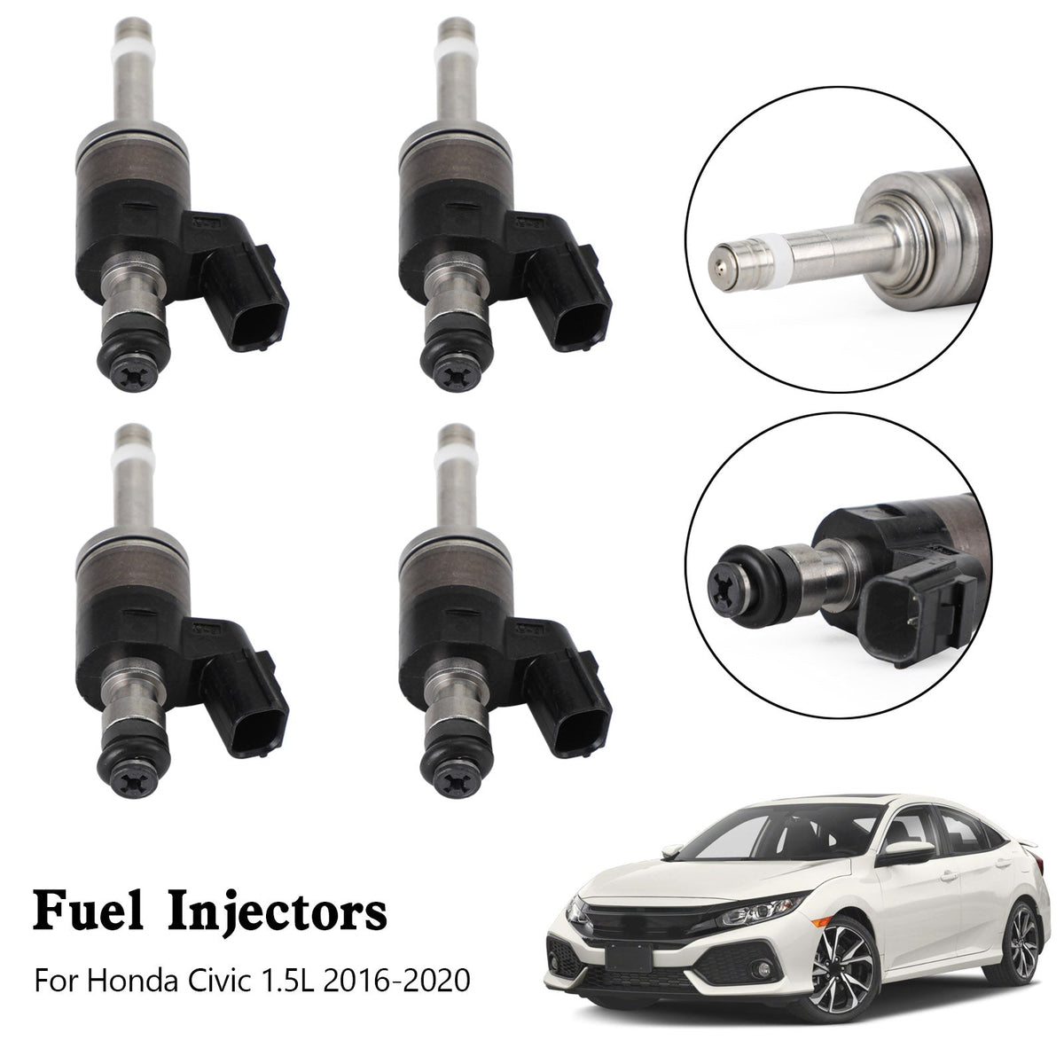 4PCS 16010-59B-305 Fuel Injectors 16010-59B-315 Fit Honda Civic 1.5L 2016-2020