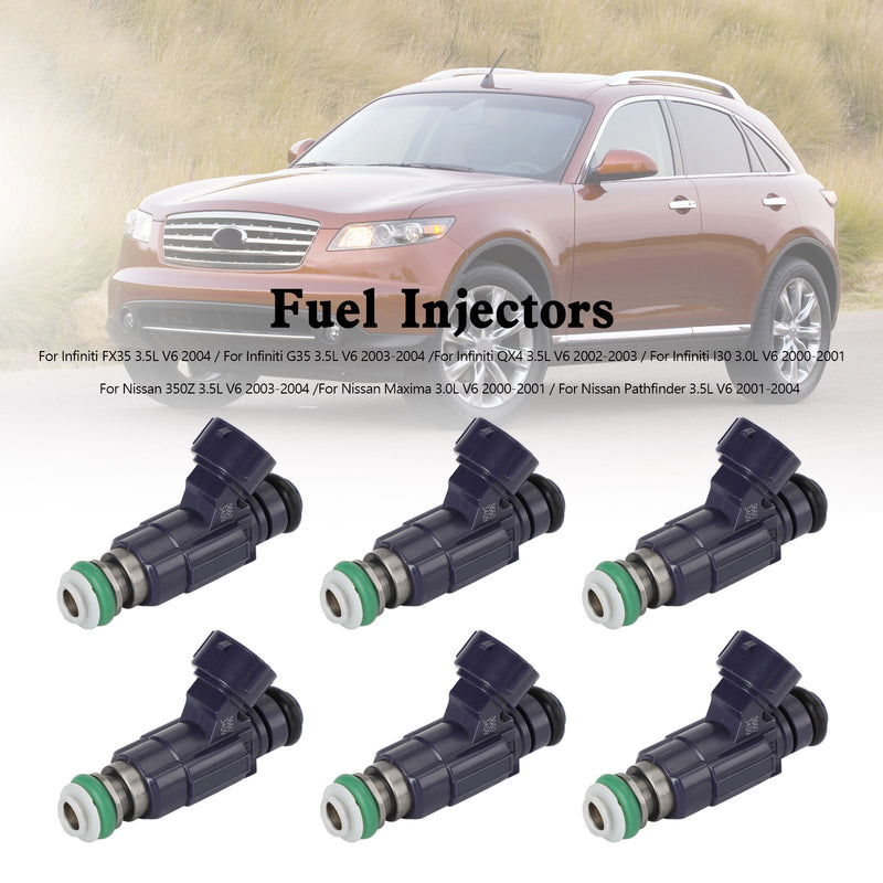 Nissan 350Z 2003-2004 Fit Infiniti G35 2003-2004 6PCS Fuel Injectors FBJC100