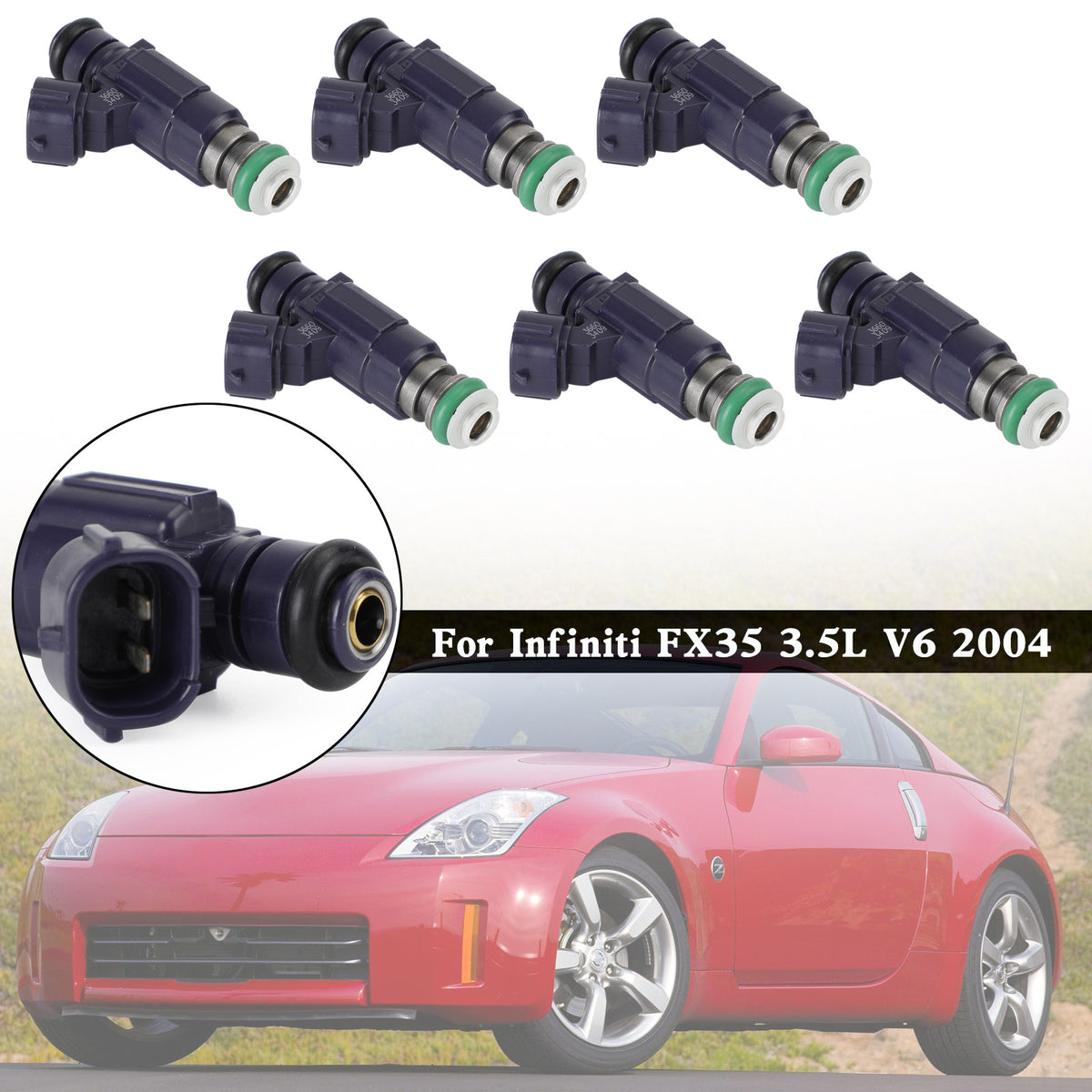 Nissan 350Z 2003-2004 Fit Infiniti G35 2003-2004 6PCS Fuel Injectors FBJC100