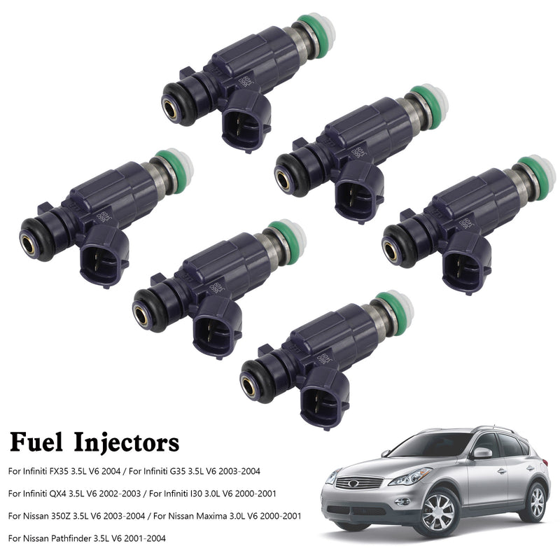 Nissan 350Z 2003-2004 Fit Infiniti G35 2003-2004 6PCS Fuel Injectors FBJC100