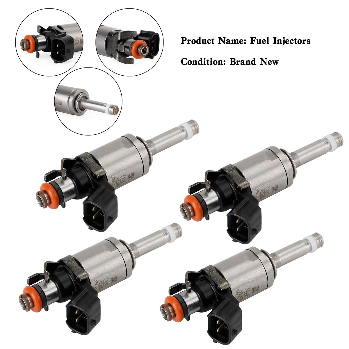 4PCS PE01-13250B Fuel Injectors PE01-13-250C Fit Mazda 3 CX-3 CX-5 2.0 2012-2018