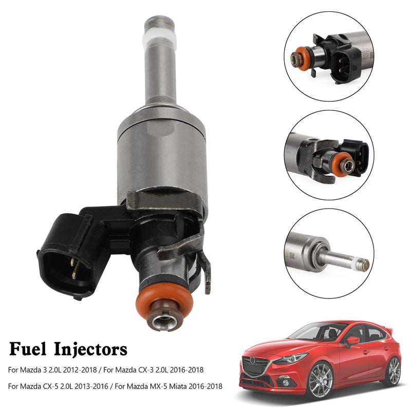 Mazda 3 CX-3 CX-5 2.0 2012-2018 PE01-13250B 1PCS Fuel Injector PE01-13-250C