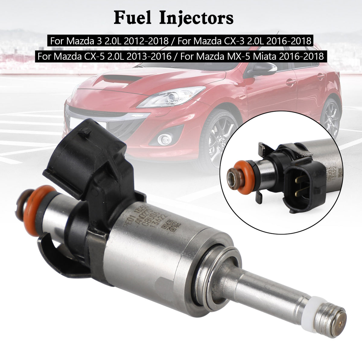 Mazda 3 CX-3 CX-5 2.0 2012-2018 PE01-13250B 1PCS Fuel Injector PE01-13-250C