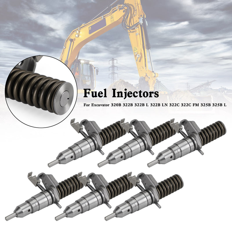 Caterpillar 3116 3114 3126 3126B 6PCS Fuel Injectors 1278216 127-8216