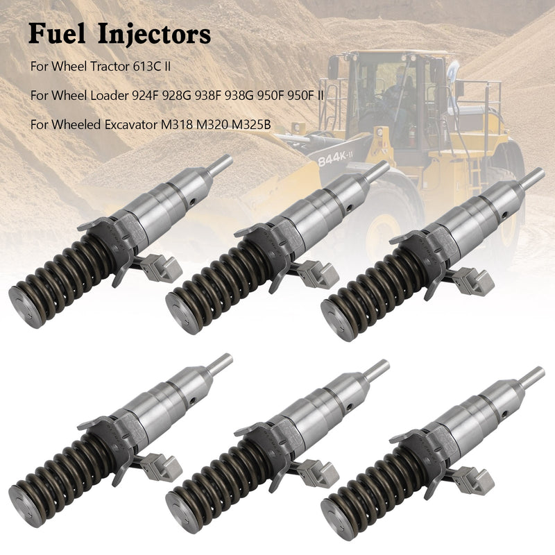 Caterpillar 3116 3114 3126 3126B 6PCS Fuel Injectors 1278216 127-8216