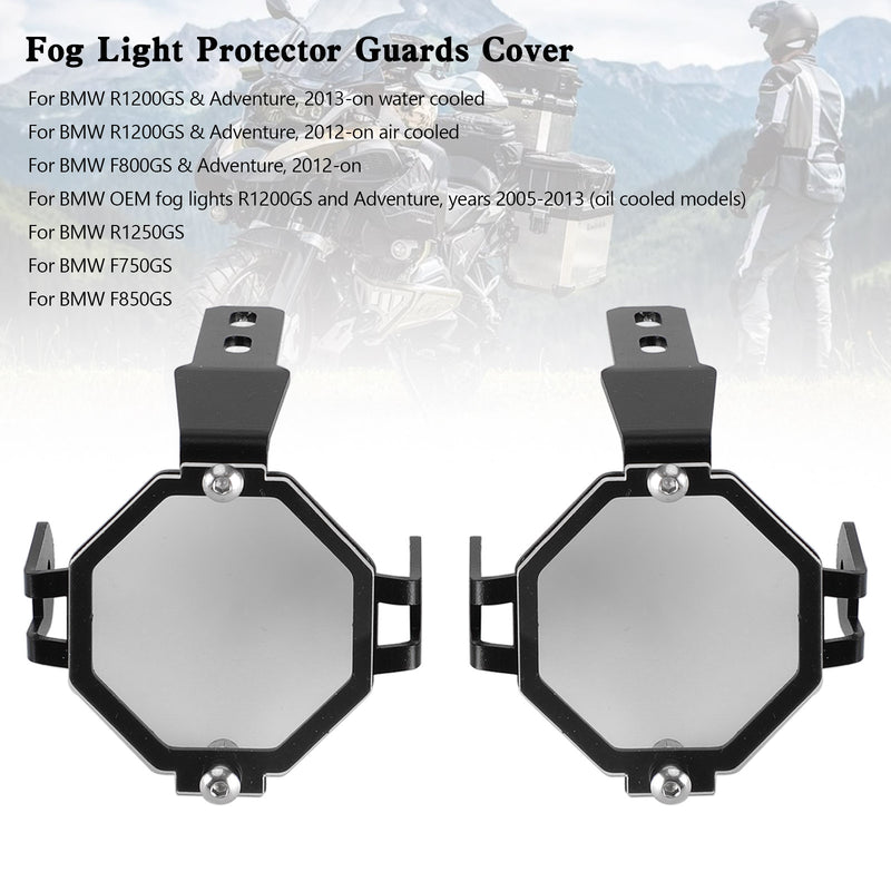 BMW R1200GS Adventure F800GS F850GS F750GS Clear Fog Light Protector Guards Cover