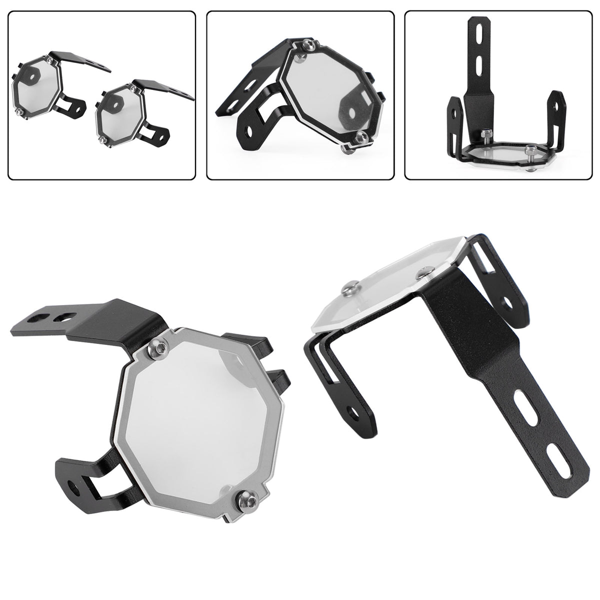 BMW R1200GS Adventure F800GS F850GS F750GS Clear Fog Light Protector Guards Cover