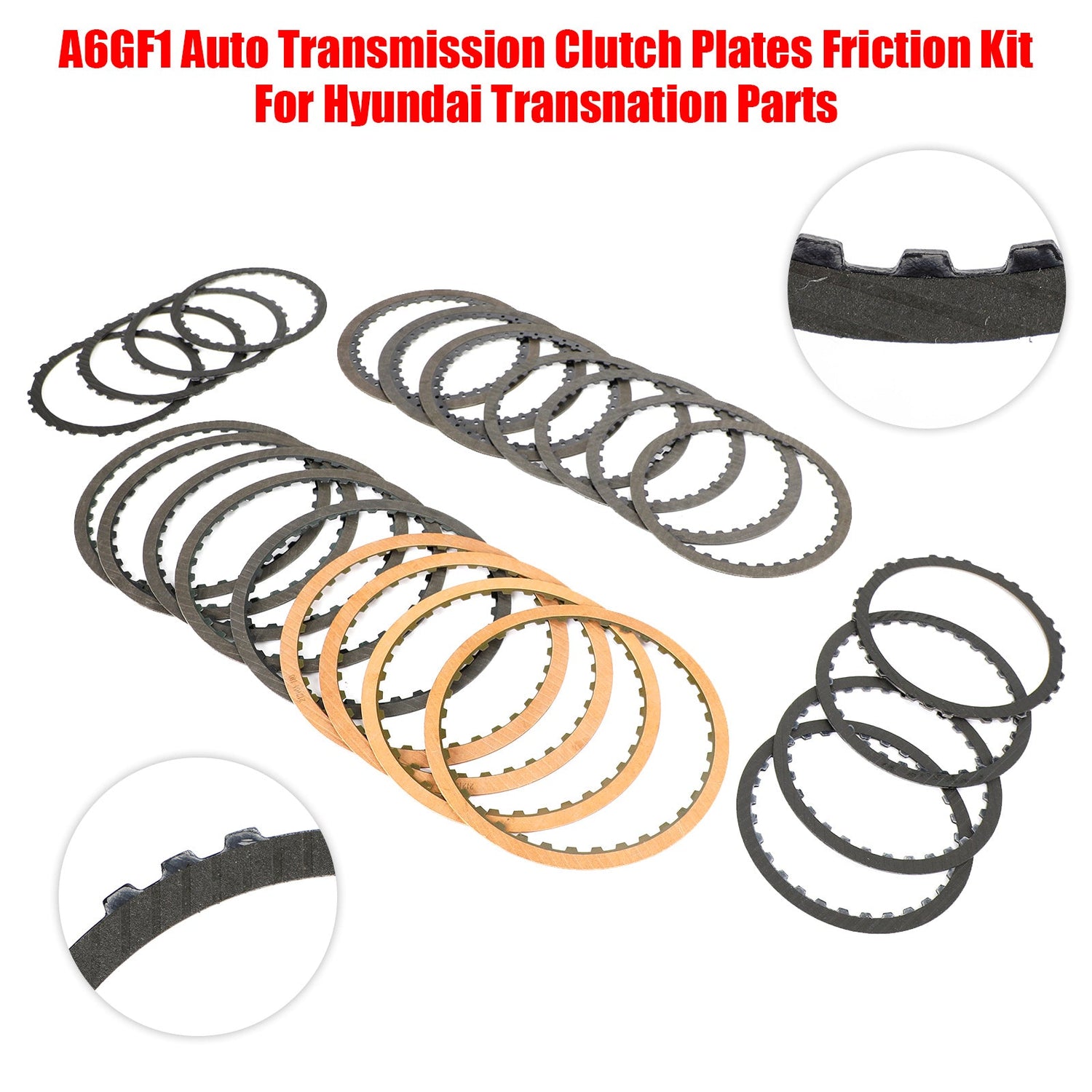 A6GF1 Auto Transmission Clutch Plates Friction Kit For Hyundai Transnation Parts