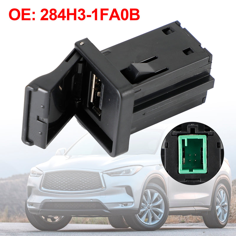 2008-2019 Nissan Infiniti USB Connector Auxiliary Adapter 284H3-1FA0B