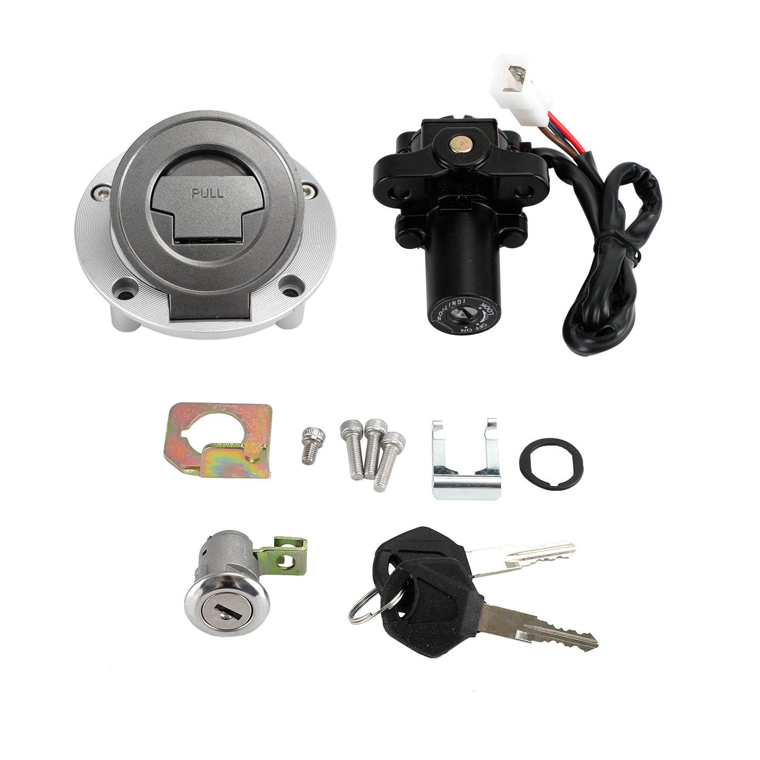 Yamaha YZF R1 2004-2014 YZF R6 2006-2016 Ignition Key Switch Tank Cap Seat Lock Set