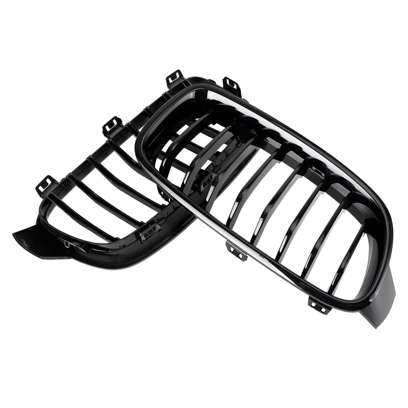 2012-2019 BMW 3-Series F30 Sedan Gloss Black Front Kidney Grill 51137263481 51137263482