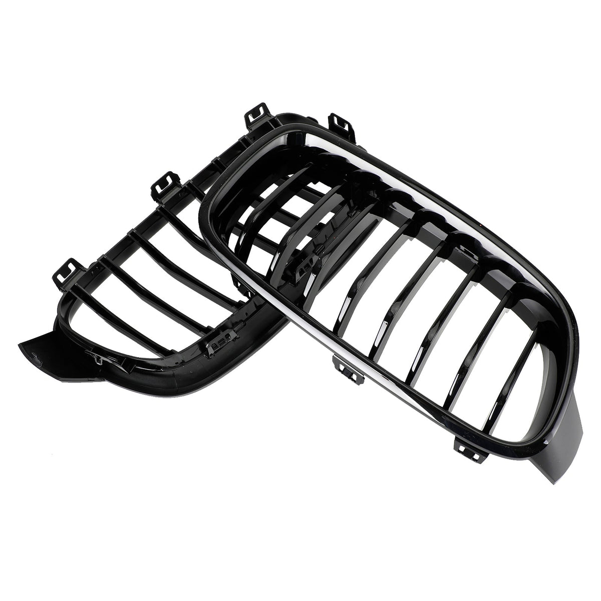 BMW 3 Series F30 F31 F35 2012-2019 Gloss Black Front Kidney Grill 51137263481 51137263482