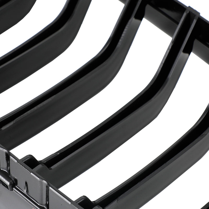 2012-2019 BMW 3-Series F30 Sedan Gloss Black Front Kidney Grill 51137263481 51137263482