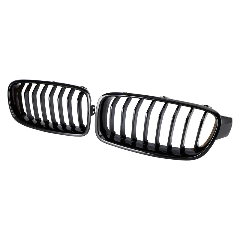 2012-2019 BMW 3-Series F31 Touring Gloss Black Front Kidney Grill 51137263481 51137263482