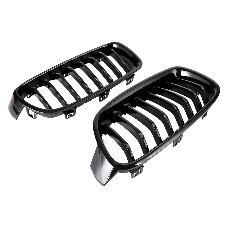 2012-2019 BMW 3-Series F35 Gloss Black Front Kidney Grill 51137263481 51137263482