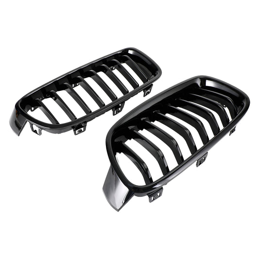 2012-2019 BMW 3-Series F31 Touring Gloss Black Front Kidney Grill 51137263481 51137263482