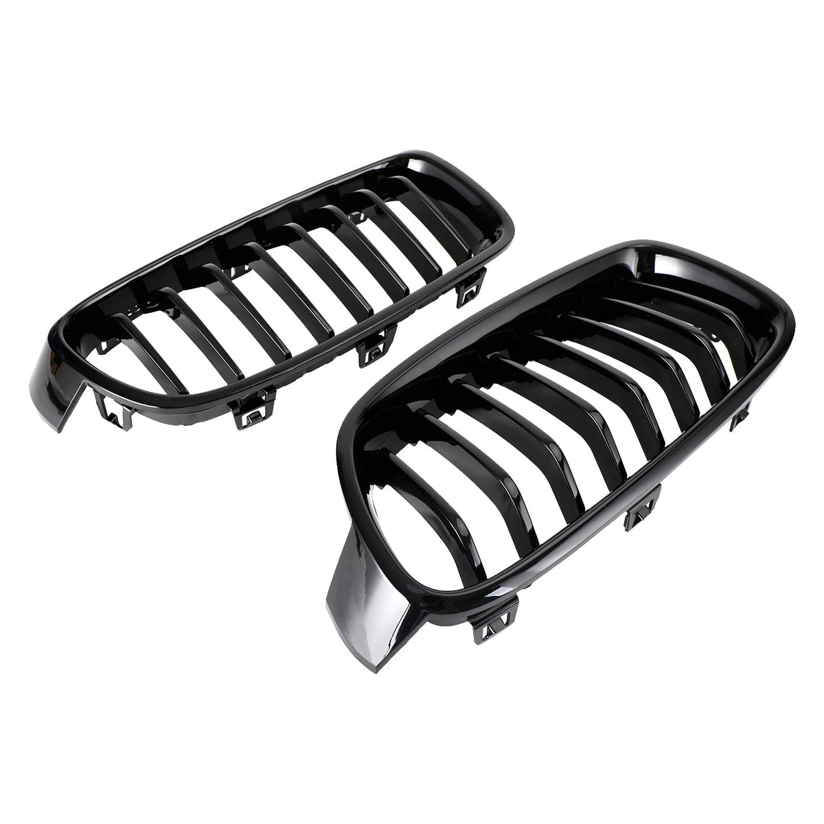BMW 3 Series F30 F31 F35 2012-2019 Gloss Black Front Kidney Grill 51137263481 51137263482