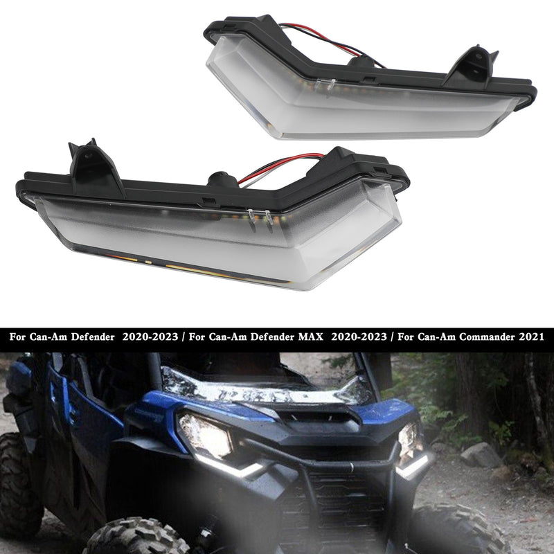 Can-Am Defender Max 2020-2023 LED Front Turn Signals Light Daytime Running