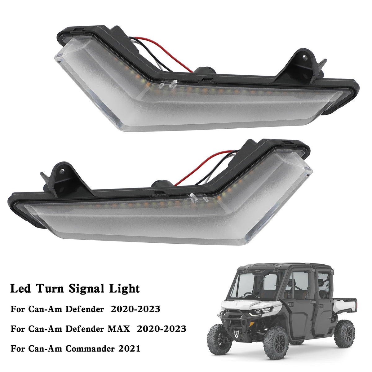 Can-Am Defender Max 2020-2023 LED Front Turn Signals Light Daytime Running