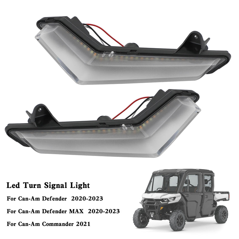 Can-Am Defender Max 2020-2023 LED Front Turn Signals Light Daytime Running