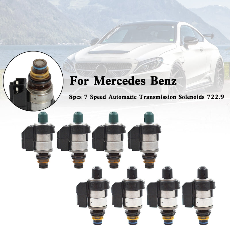 Mercedes Benz 722.9 8pcs 7 Speed Automatic Transmission Solenoids