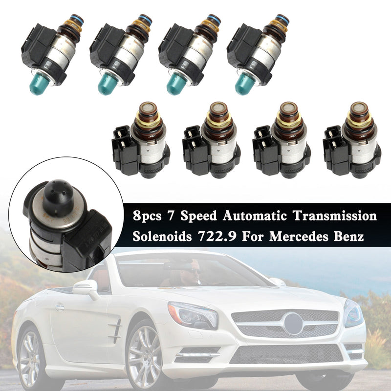 Mercedes Benz 722.9 8pcs 7 Speed Automatic Transmission Solenoids