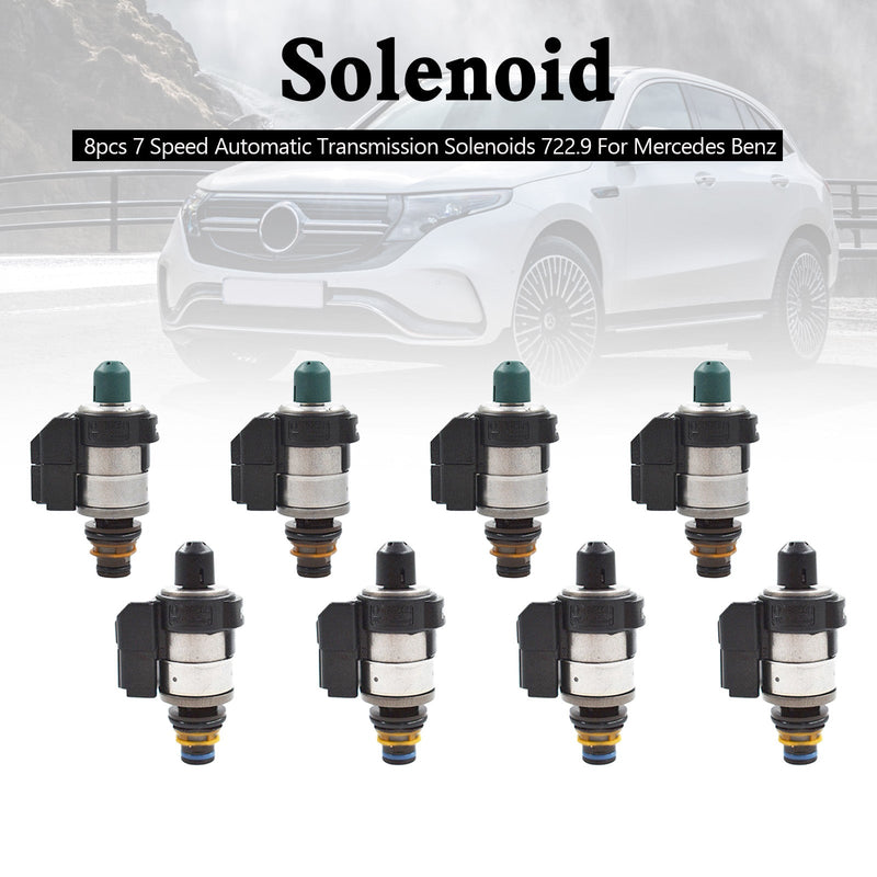 8pcs 7 Speed Automatic Transmission Solenoids 722.9 For Mercedes Benz