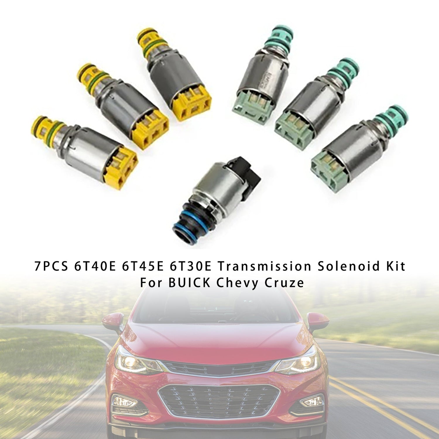7PCS 6T40E 6T45E 6T30E Transmission Solenoid Kit For BUICK Chevy Cruze
