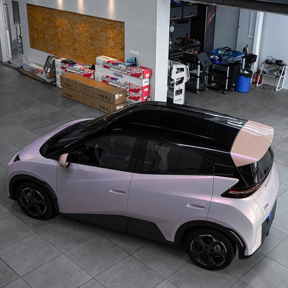 Bloom Pearl Pink PET Car Wrap Film High Gloss Vehicle Wrap