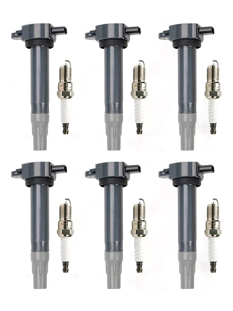2006-2008 Dodge Magnum V6 2.7L 6pcs Ignition Coil & Spark Plugs UF502 4606869