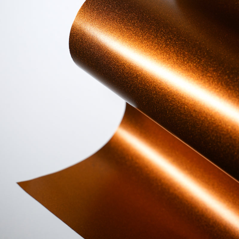 Glossy Metallic Liquid Bronze Vinyl Wrap