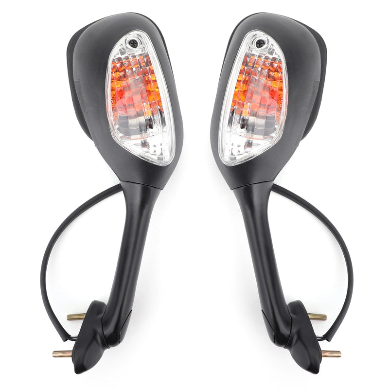 Suzuki GSXR 600 750 1000 2002-2015 Rear View Side Mirrors With Turn Signals