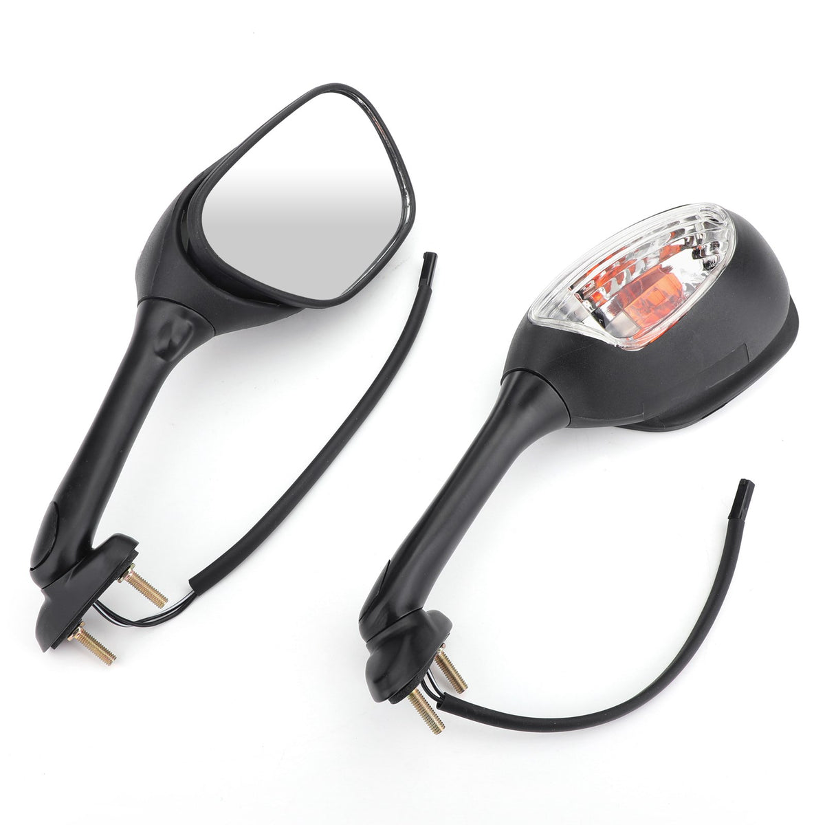 Suzuki GSXR 600 750 1000 2002-2015 Rear View Side Mirrors With Turn Signals