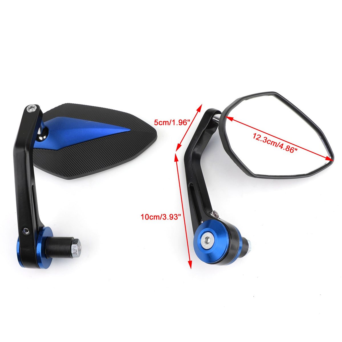 Yamaha YZF R1 R6 2003-2011 Motorcycle Sportbike 7/8" Handle Bar End Mirrors