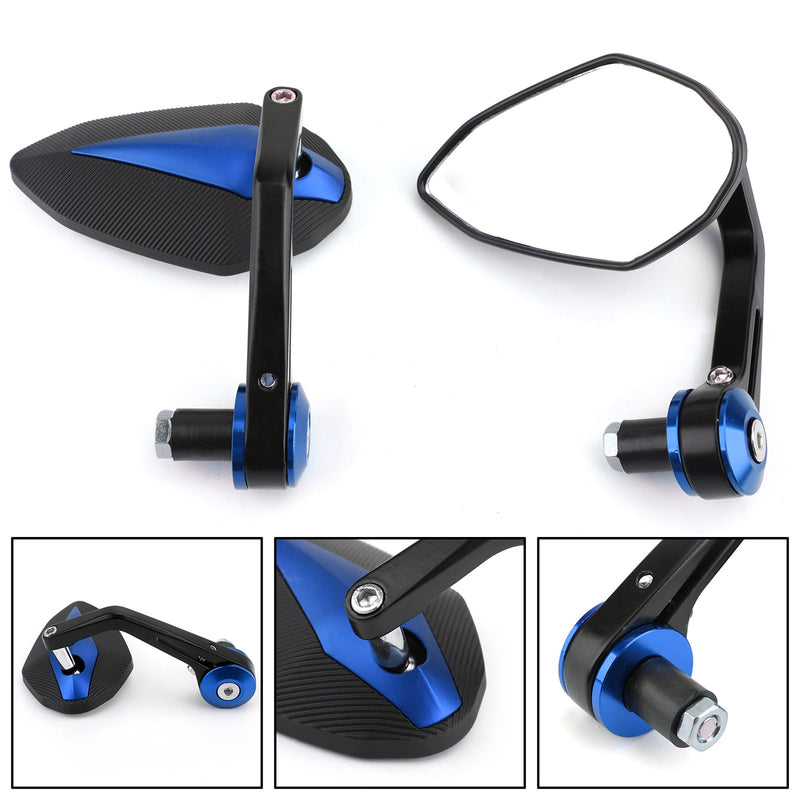 Yamaha YZF R1 R6 2003-2011 Motorcycle Sportbike 7/8" Handle Bar End Mirrors