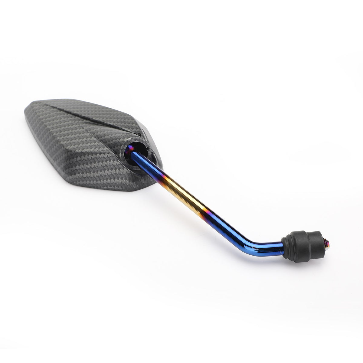 CARBON 10MM THREAD MOTORBIKE MIRRORS UNIVERSAL MOTORCYCLE/BIKE/SCOOTER PAIR - CW
