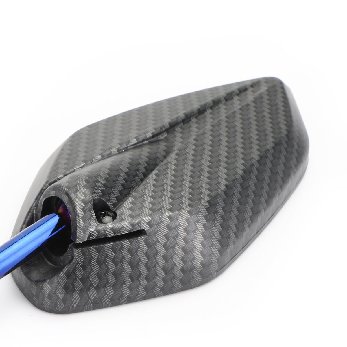 CARBON 10MM THREAD MOTORBIKE MIRRORS UNIVERSAL MOTORCYCLE/BIKE/SCOOTER PAIR - CW